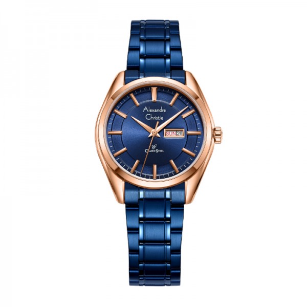 Alexandre Christie AC 8672 Rosegold Blue Lady LEBURBU